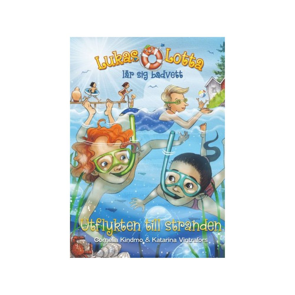 Lukas & Lotta lär sig badvett, utflykten till stranden