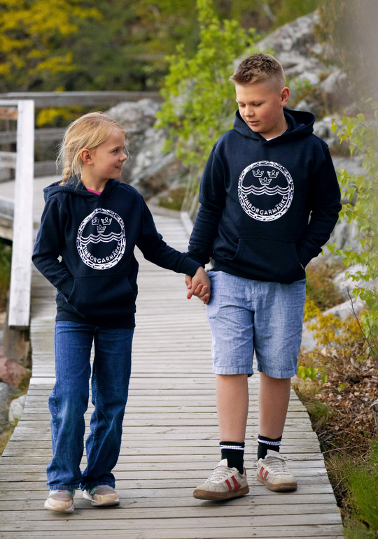 Blå Simborgarhoodie Barn