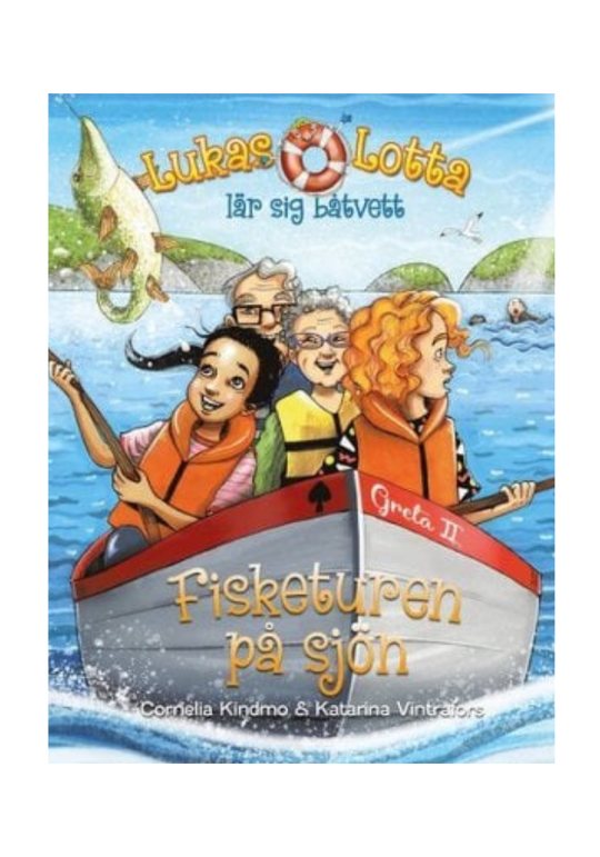 Lukas & Lotta lär sig båtvett, fisketuren på sjön