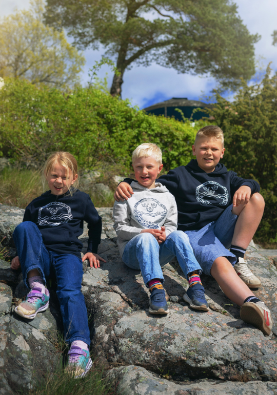 Blå Simborgarhoodie Barn