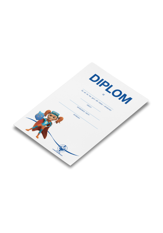 Diplom Simskola A5, 25-pack