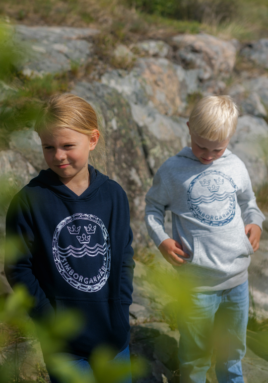 Blå Simborgarhoodie Barn