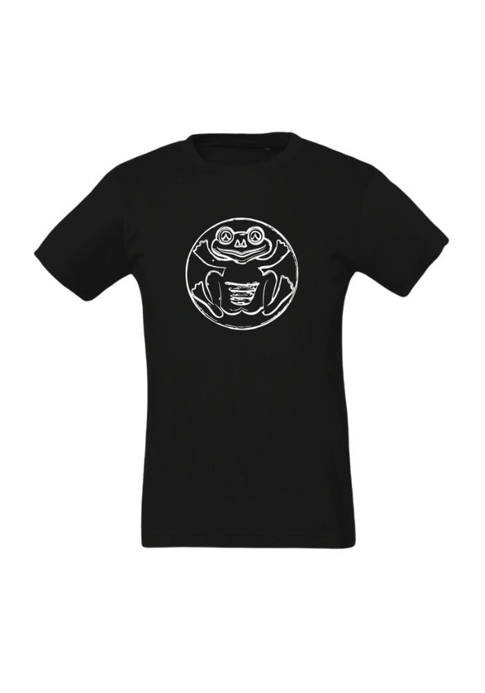 Svart Grodan T-shirt Barn