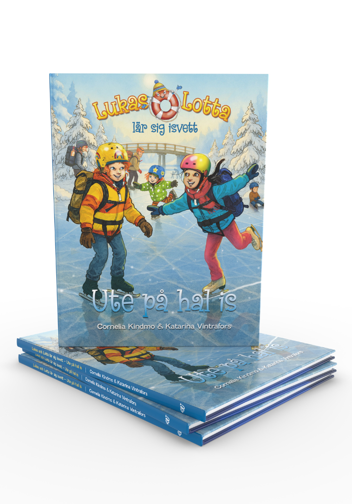 Lukas & Lotta lär sig isvett, ute på hal is