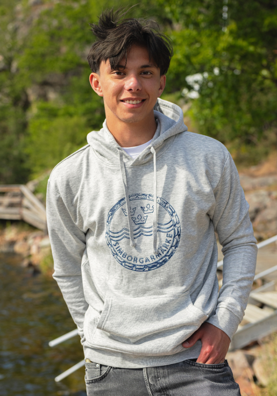 Simborgarhoodie Grå